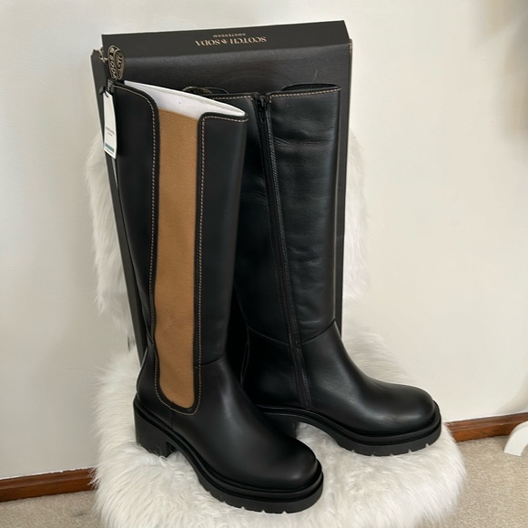 Scotch & Soda Shoes - NWT, SCOTCH And SODA BLK TALL BOOT SZ 40